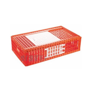 Chicken Transport Crate with Top and Side Covers Red